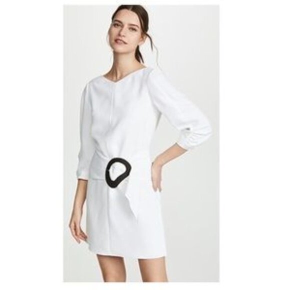 Tibi Shirred Sleeve with Removable Belt Dress Size 6 - Picture 2 of 15